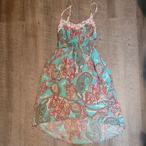 Xhilaration Multicolor Paisley And Flower Print Dress